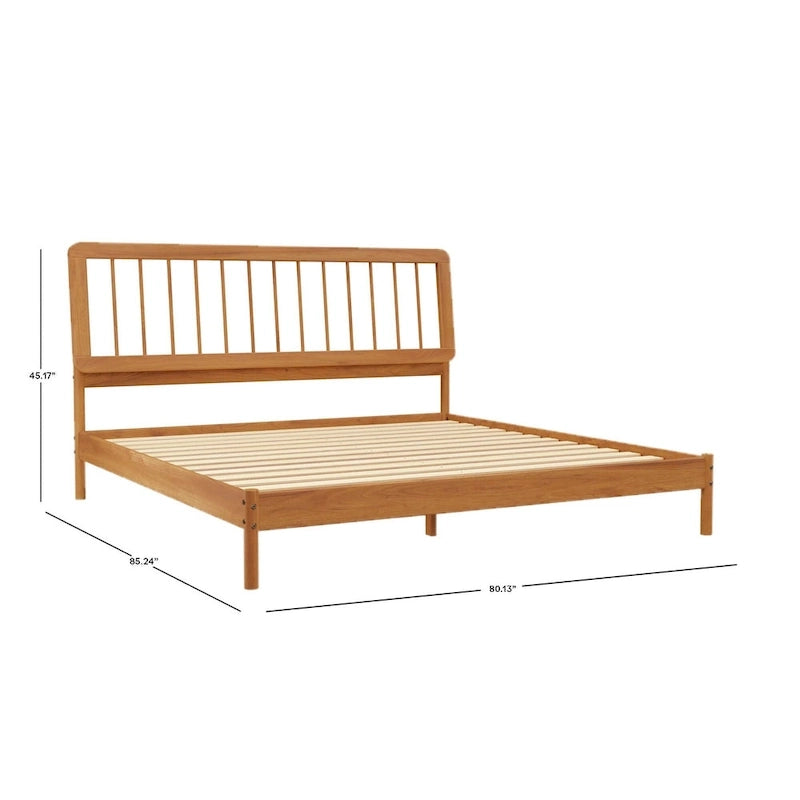 Lit à baldaquin king en pin massif noir / caramel / naturel, convient pour 1 ou 2 personnes