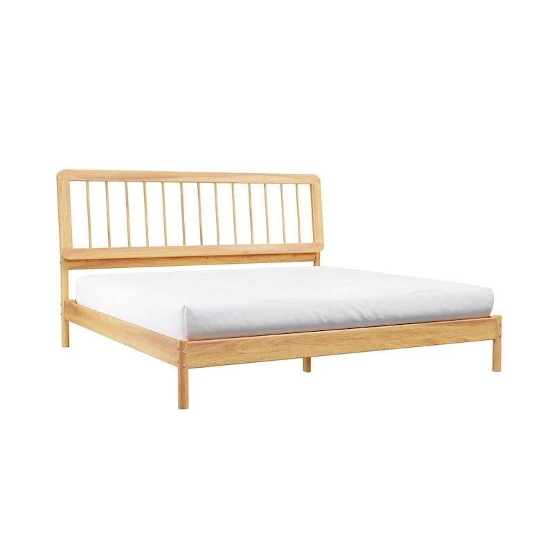 Lit à baldaquin king en pin massif noir / caramel / naturel, convient pour 1 ou 2 personnes