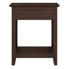 Table de chevet côtière avec motif en X, tiroir et étagère – Plusieurs coloris, assemblage par 1 personne