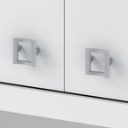 Crédence de bureau 60 W avec étagère – Blanc pur / Sable gris / Érable anthracite / Gris moderne, poste de travail individuel