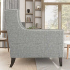 Canapé 3 places capitonné gris/beige de style Mid-Century