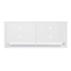 Meuble TV moderne de 58 po – Noyer foncé / Chêne blanc / Multicolore, étagère ouverte, pour 1 TV