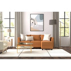 Canapé modulaire 2 places en lin beige