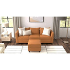 Canapé modulaire 2 places en lin beige