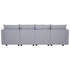 Canapé modulaire 2 places en lin beige