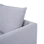 Canapé modulaire 2 places en lin beige