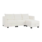 Canapé modulaire 2 places en lin beige