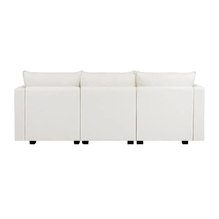 Canapé modulaire 2 places en lin beige