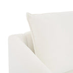 Canapé modulaire 2 places en lin beige