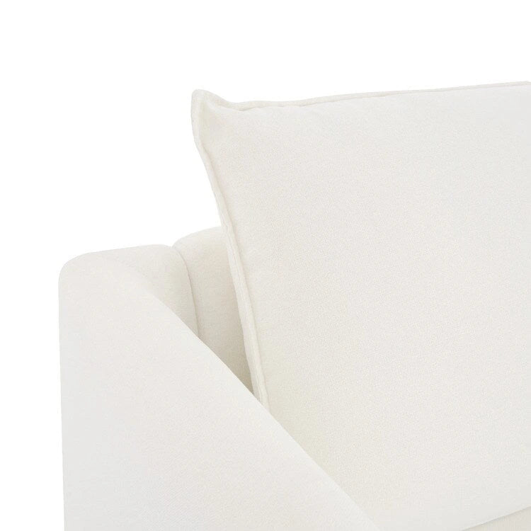 Canapé modulaire 2 places en lin beige