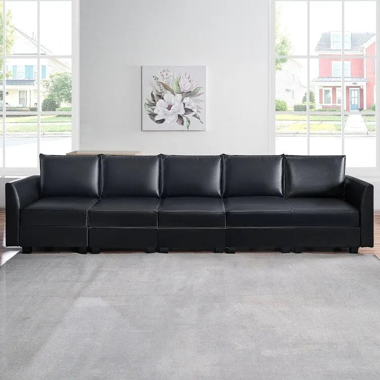 Canapé modulaire 2 places en lin beige