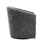 Fauteuil pivotant, Tissu rembourré, Une place (Gris foncé / Bleu / Rose / Beige)