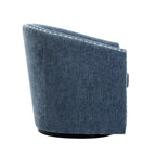 Fauteuil pivotant, Tissu rembourré, Une place (Gris foncé / Bleu / Rose / Beige)