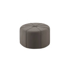 Pouffe ovale touffeté bleu / crème / gris, 1 place