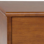 Table basse Mid-Century Moderne Auburn Moyen / Teck Brun – 48 larg. x 22 prof. x 20 haut.