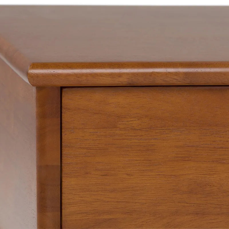 Table basse Mid-Century Moderne Auburn Moyen / Teck Brun – 48 larg. x 22 prof. x 20 haut.