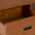 Table basse Mid-Century Moderne Auburn Moyen / Teck Brun – 48 larg. x 22 prof. x 20 haut.