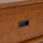 Table basse Mid-Century Moderne Auburn Moyen / Teck Brun – 48 larg. x 22 prof. x 20 haut.