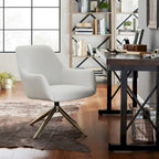 Fauteuil d'appoint pivotant en similicuir, Cognac/Blanc/Gris/Marron/Gris clair, 1 personne