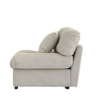 Causeuse 2 places beige / rose / grise avec housse amovible