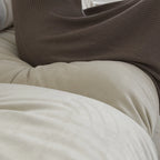 Causeuse 2 places beige / rose / grise avec housse amovible