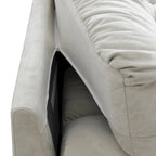 Causeuse 2 places beige / rose / grise avec housse amovible