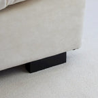 Causeuse 2 places beige / rose / grise avec housse amovible