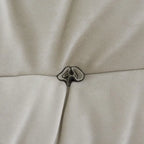 Causeuse 2 places beige / rose / grise avec housse amovible