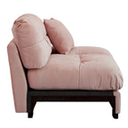 Causeuse 2 places beige / rose / grise avec housse amovible
