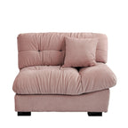 Causeuse 2 places beige / rose / grise avec housse amovible