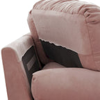 Causeuse 2 places beige / rose / grise avec housse amovible