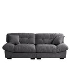 Causeuse 2 places beige / rose / grise avec housse amovible