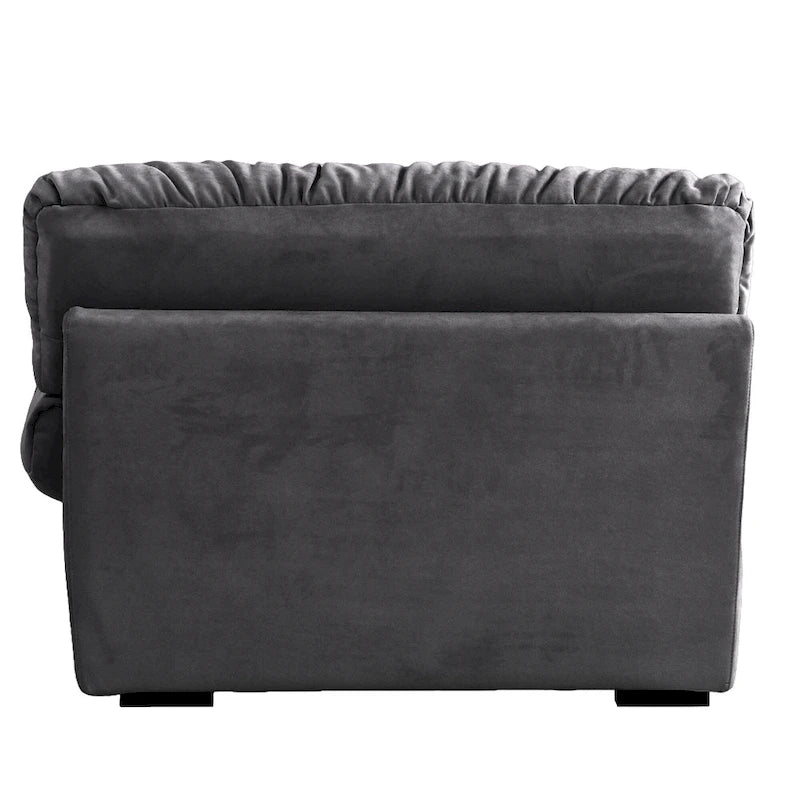 Causeuse 2 places beige / rose / grise avec housse amovible