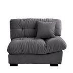 Causeuse 2 places beige / rose / grise avec housse amovible