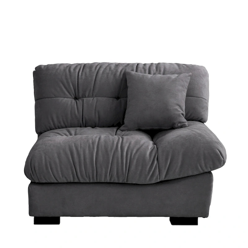 Causeuse 2 places beige / rose / grise avec housse amovible