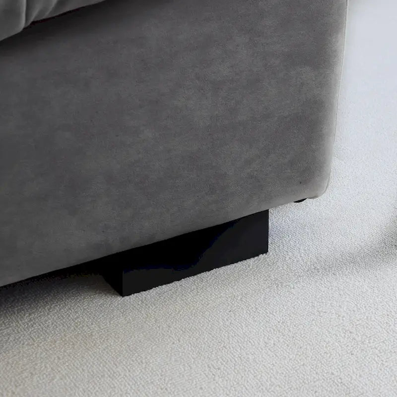 Causeuse 2 places beige / rose / grise avec housse amovible
