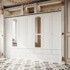 Armoire penderie blanche à portes coulissantes, 1 à 2 personnes