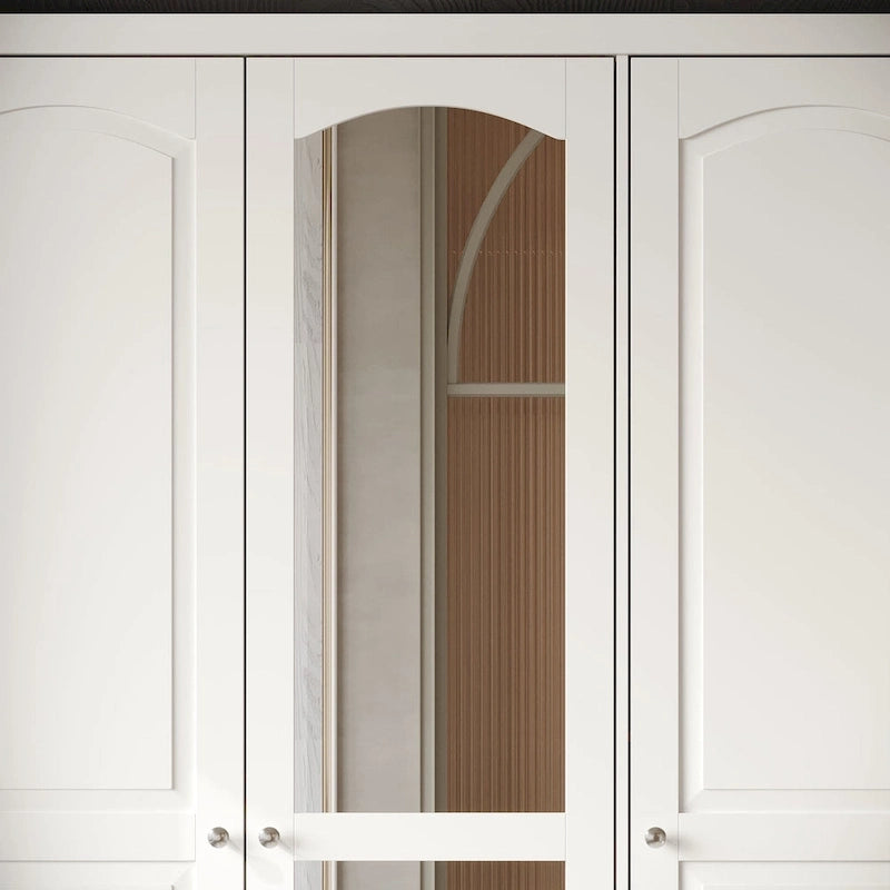 Armoire penderie blanche à portes coulissantes, 1 à 2 personnes