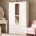 Armoire penderie blanche à portes coulissantes, 1 à 2 personnes