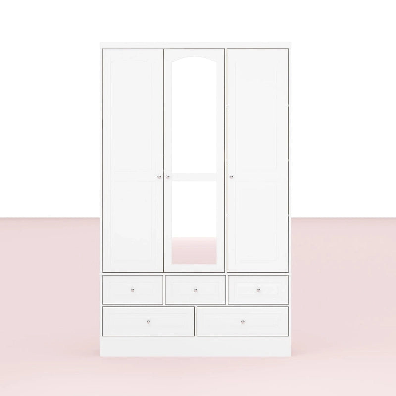 Armoire penderie blanche à portes coulissantes, 1 à 2 personnes