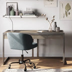 Bureau industriel individuel – Bois d'acacia et cadre en métal, plusieurs coloris