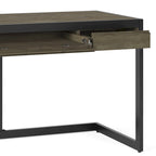 Bureau industriel individuel – Bois d'acacia et cadre en métal, plusieurs coloris