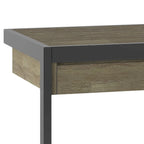 Bureau industriel individuel – Bois d'acacia et cadre en métal, plusieurs coloris