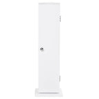 Meuble de rangement de salle de bain blanc mat, 1 porte