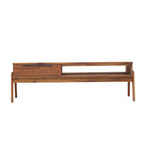 Table basse en acacia marron, style Mid-Century, 1 place