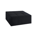 Pouf convertible 4-en-1, Lin, Gris / Crème / Blanc / Noir, Unité et Lot de 2