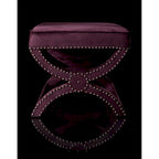 Banc ottoman à piétement en X – Rembourré en lin | Détails cloutés | 1 place | 7 coloris