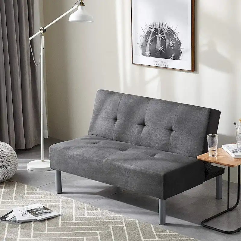 Mini-futon universitaire - Gris acier par DormCo