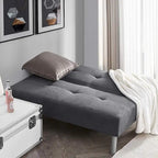 Mini-futon universitaire - Gris acier par DormCo