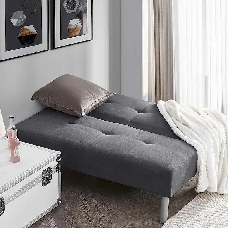 Mini-futon universitaire - Gris acier par DormCo